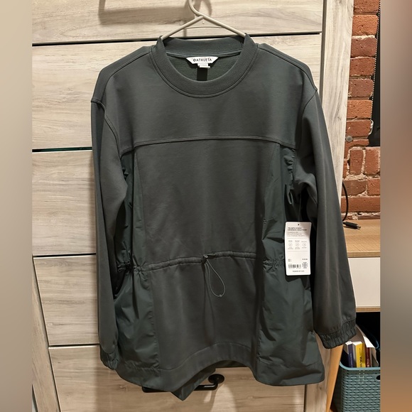 NWT Athleta Triumph Hybrid Crewneck Sweatshirt - Picture 2 of 13